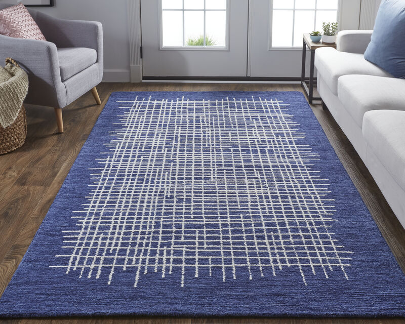 Maddox 8630F Blue/Ivory 8' x 10' Rug