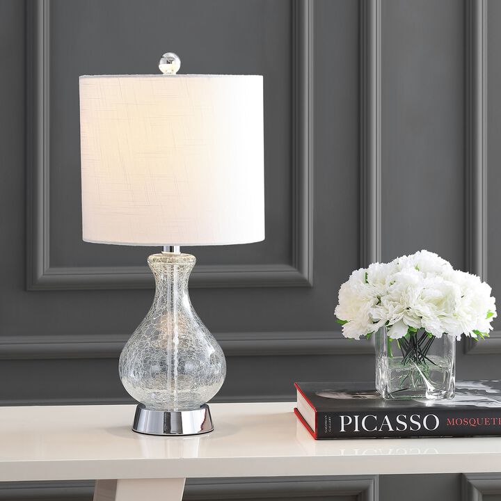 Playa Metal/Bubble Glass LED Table Lamp