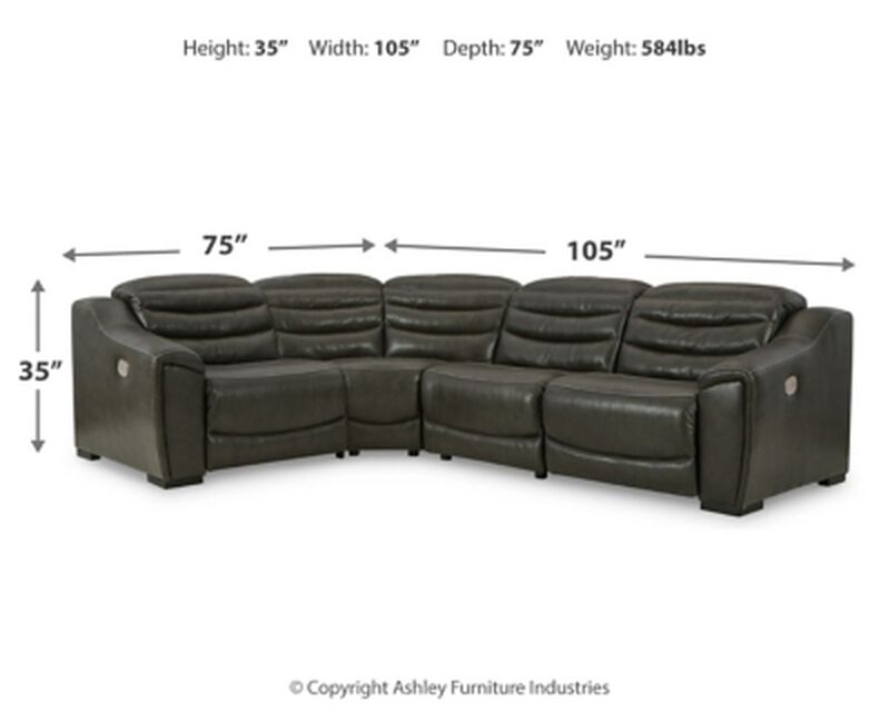 Center Line 4PC Power Reclining Sectional