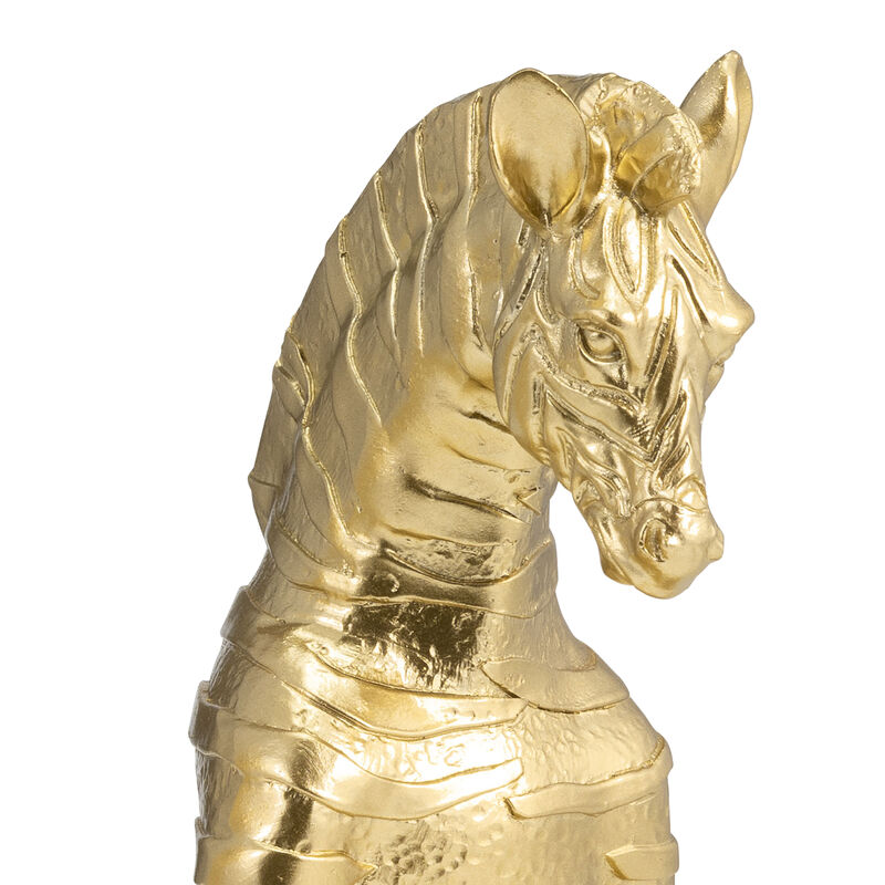8" No Evil Zebras, Gold Set