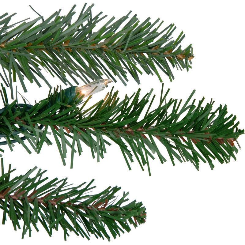 9' x 14" Pre-Lit Grande Spruce Artificial Christmas Garland  Clear Lights