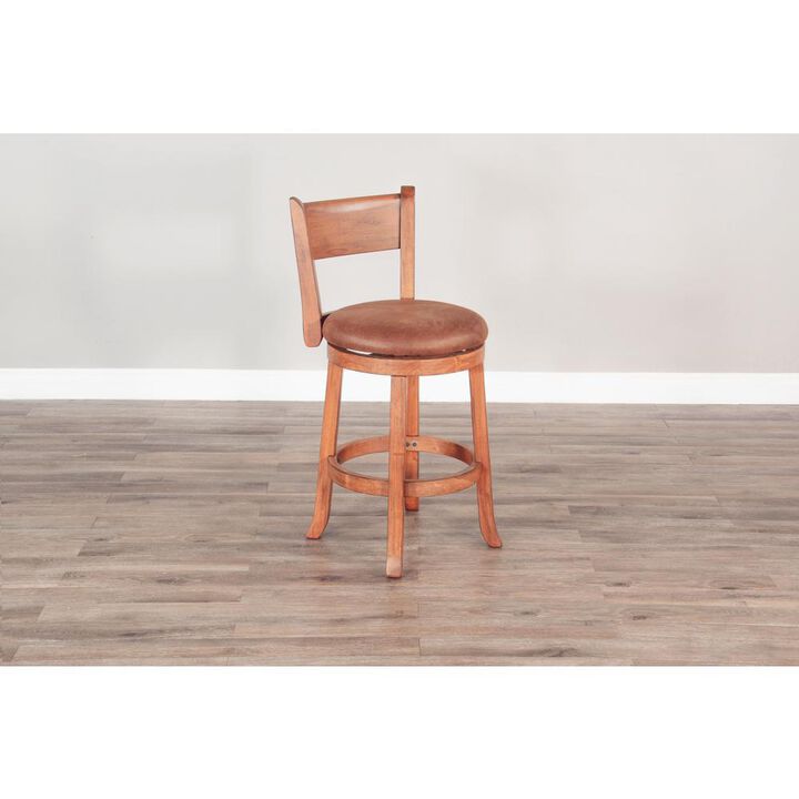 Sunny Designs Counter Swivel Barstool, Cushion Seat & Back