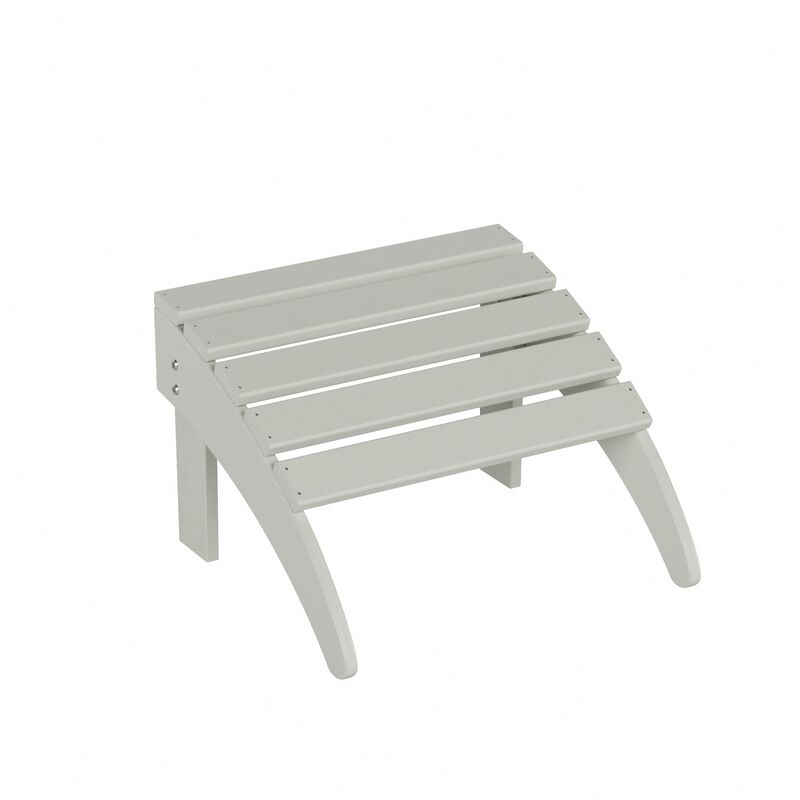 WestinTrends 4-Piece Folding Adirondack Chair With Footrest Ottoman Set