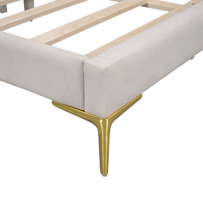 Merax Upholstered Daybed with Headboard and Armrest