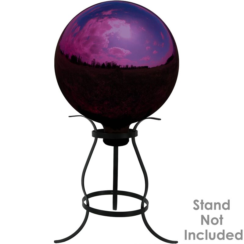 Sunnydaze Set of 2 10" Mirrored Stainless Steel Gazing Globe