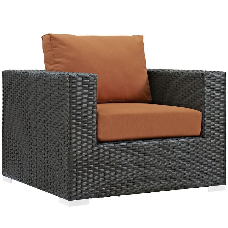 Sojourn 7 Piece Outdoor Patio Sunbrella Sectional Set - Canvas Tuscan