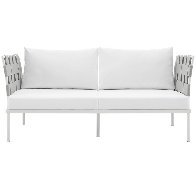 Modway - Harmony Outdoor Patio Aluminum Loveseat