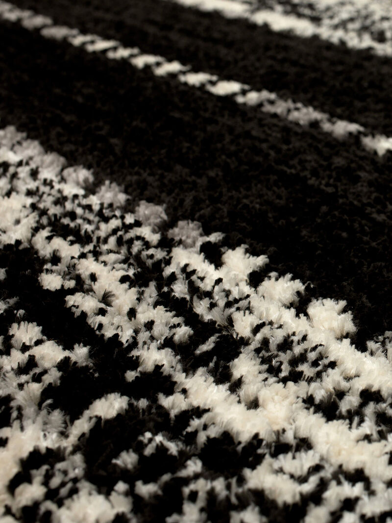 Traverse By Bobby Berk Traverse Lanes Charcoal 6' X 9' Rug