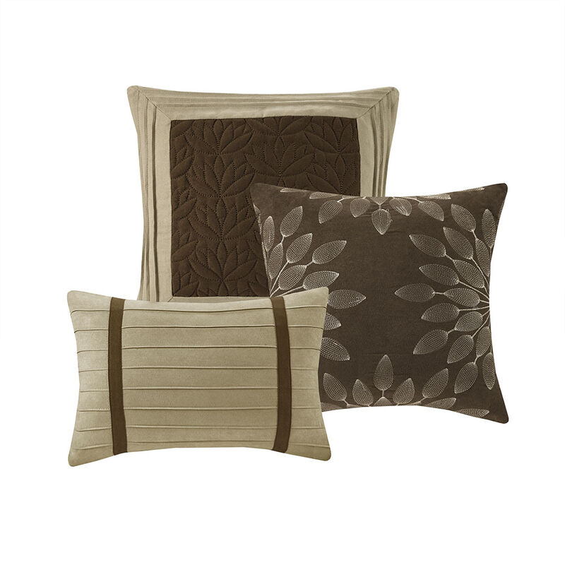 Gracie Mills Bryony 7-Piece Microsuede Comforter Set