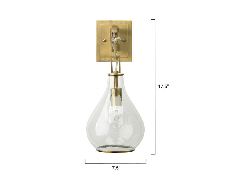 Tear Drop Hanging Wall Sconce