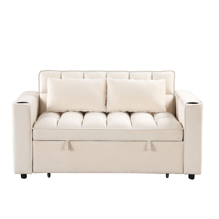 Merax 4-1 Multi-Functional Sofa Bed with Cup Holder