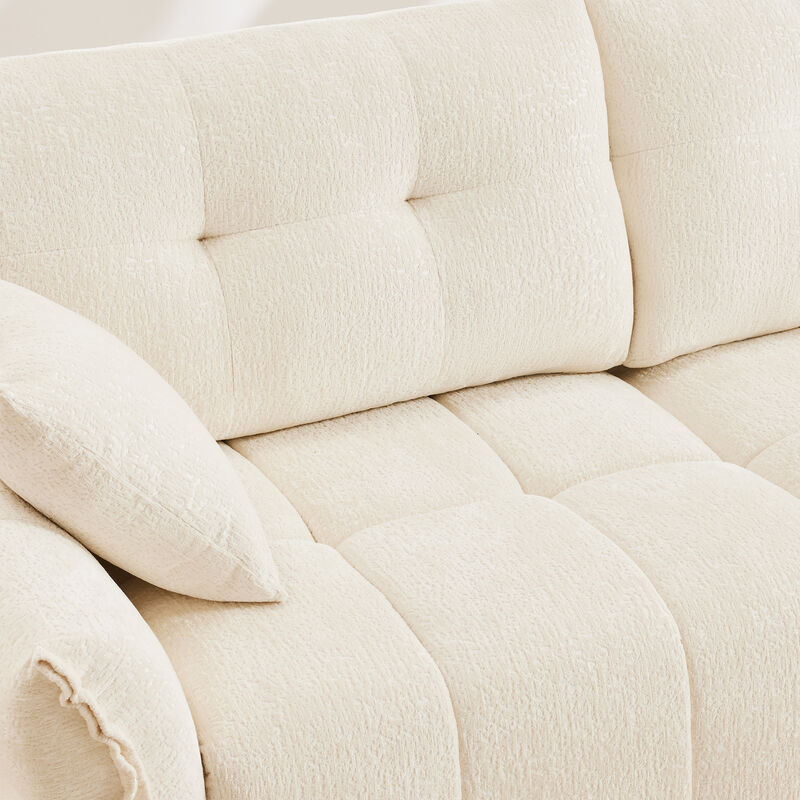 Merax Chenille Ergonomic  1- Seat Single Sofa for Living Room