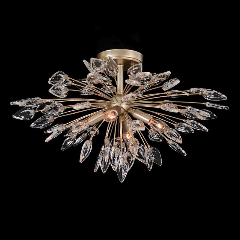 Reveille Crystal Constellation Four-Light Semi-Flush