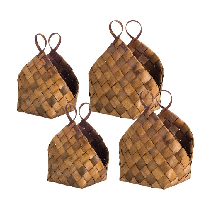 Set of 4 Decorative Storage Baskets for Home Organization