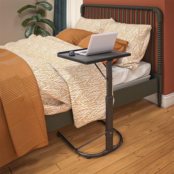 COSCO Multi-Purpose Personal Folding Activity Table with Adjustable Height and Tilt, Gray