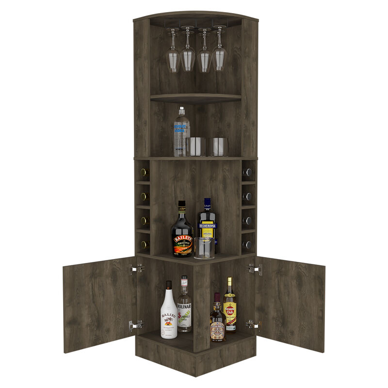 Bar Cabinet Papprika, Living Room, Dark Brown