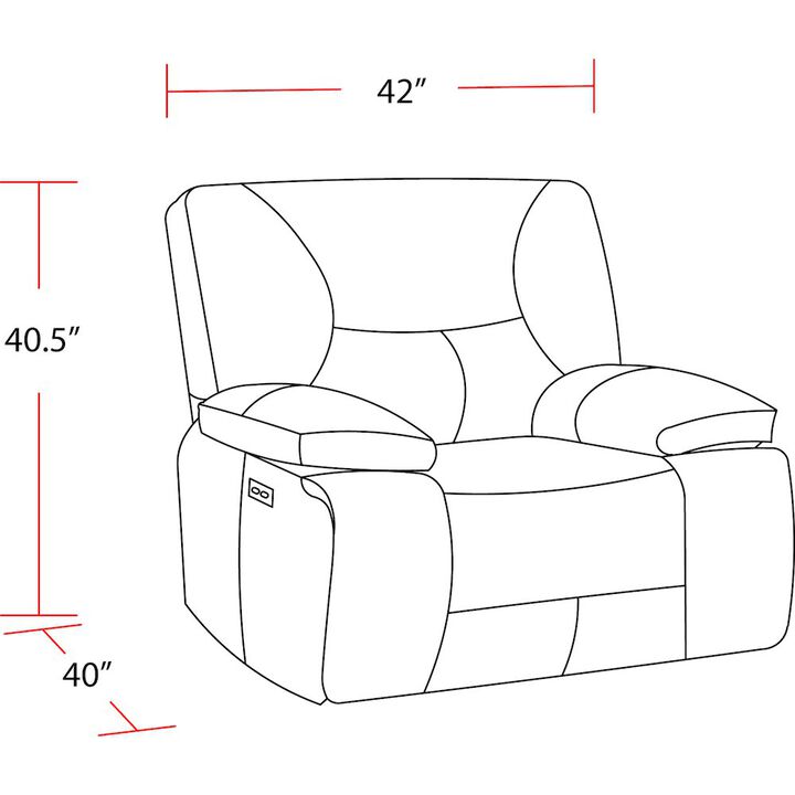Parker Living Gladiator - Sky Zero Gravity Power Recliner