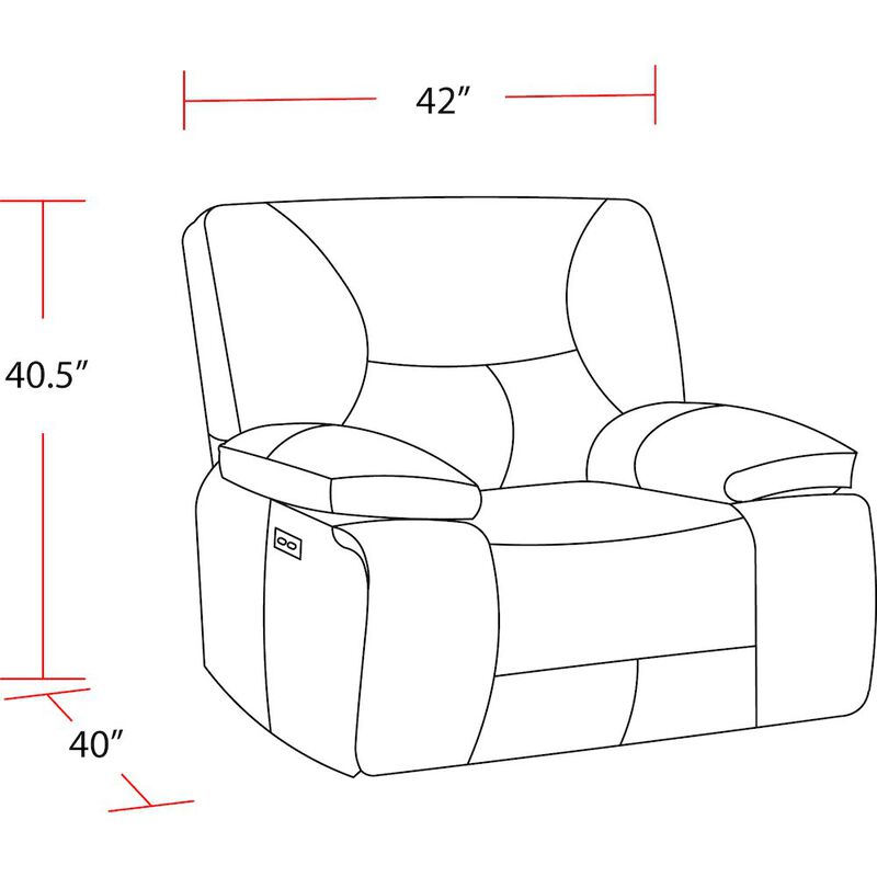 Parker Living Gladiator - Sky Zero Gravity Power Recliner