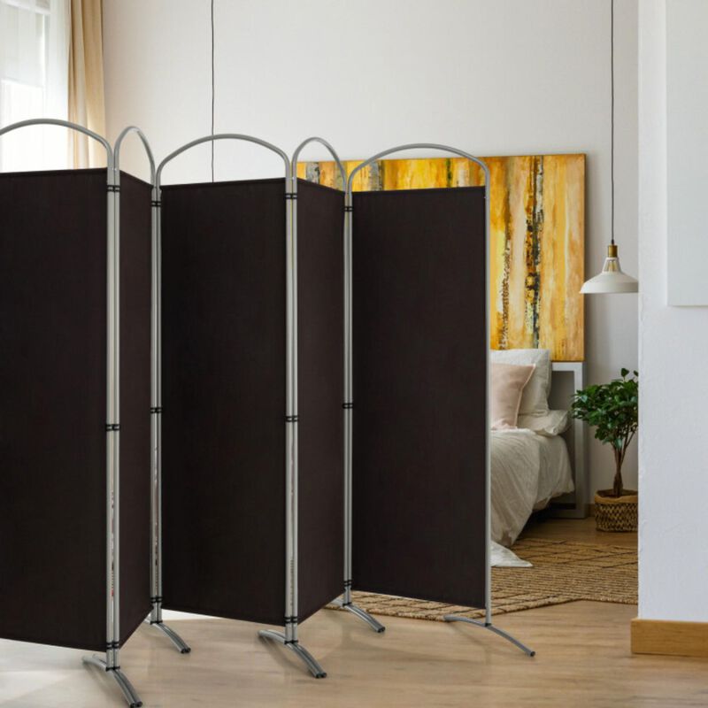 Hivvago 6.2Ft Folding 6-Panel Room Divider for Home Office Living Room