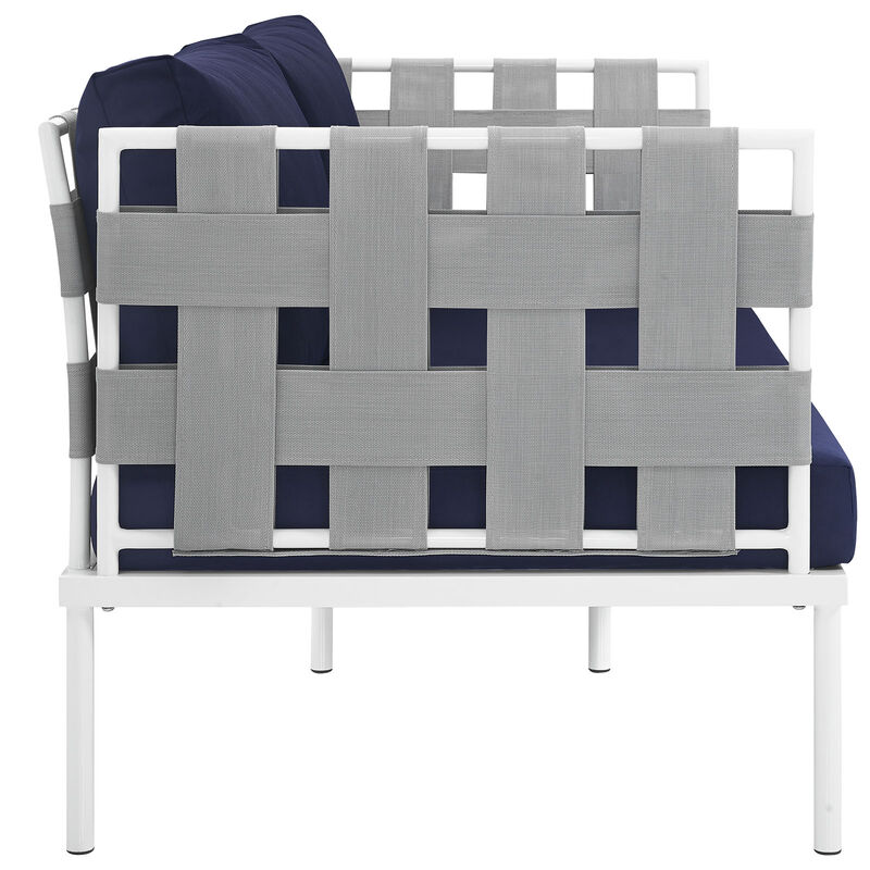 Modway - Harmony Outdoor Patio Aluminum Loveseat
