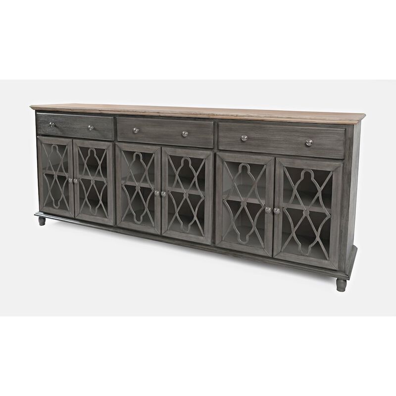 Jofran Aurora Hills Country Wire-Brushed 6 Door Accent Chest