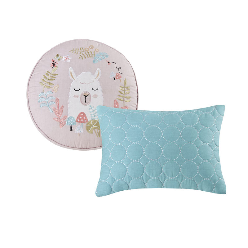 Gracie Mills Illyria Reversible Animals Print Cotton Comforter Set