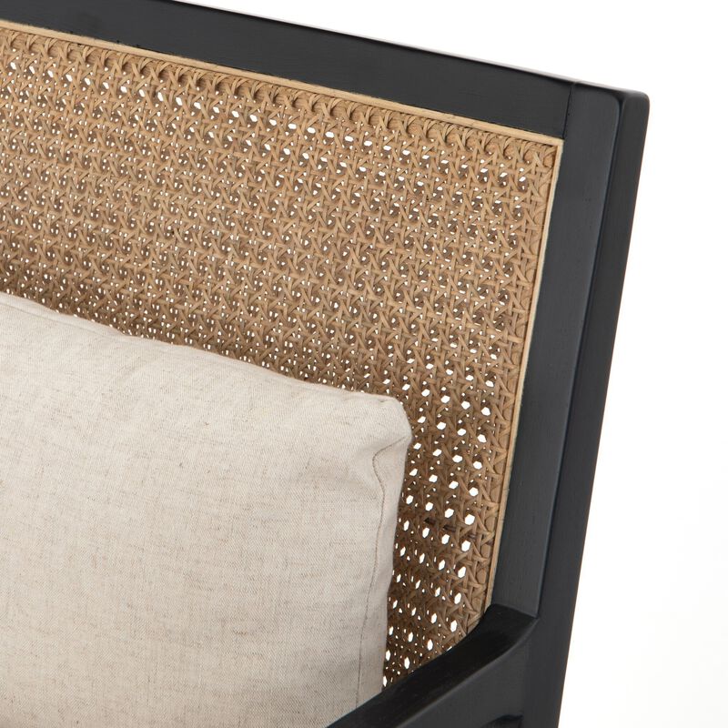 Antonia Cane Arm Chair in Ebony