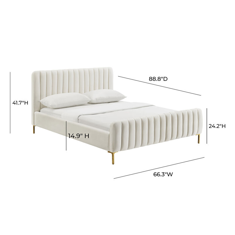Angela Grey Bed in Queen