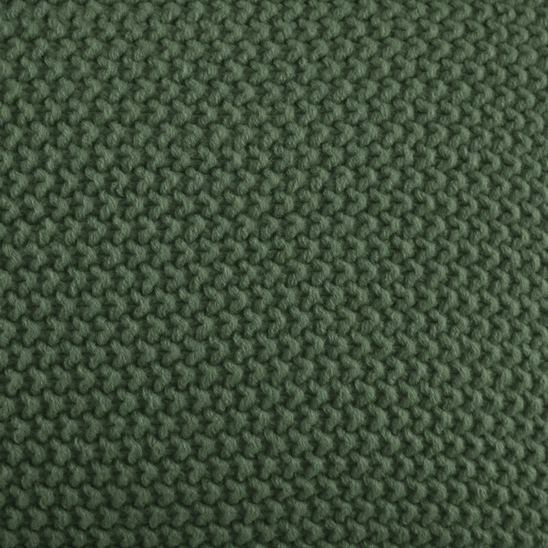 Gracie Mills Lessie Solid Acrylic Knit Euro Pillow Cover