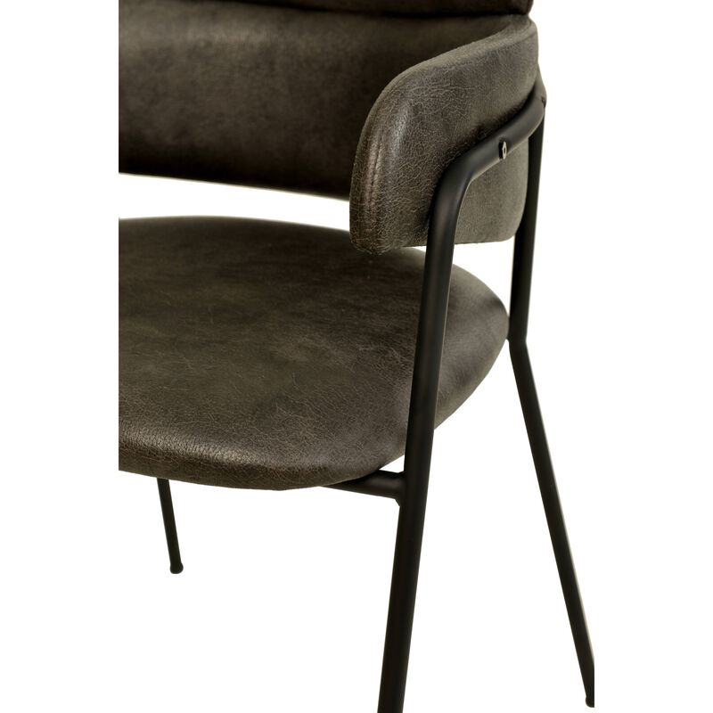 LeisureMod Axis Collection Modern Dining Chair - Set of 2