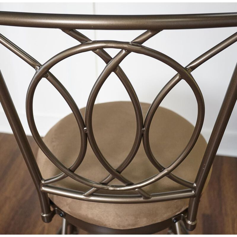 Powell Big and Tall Metal Crossed Legs Counter Stool