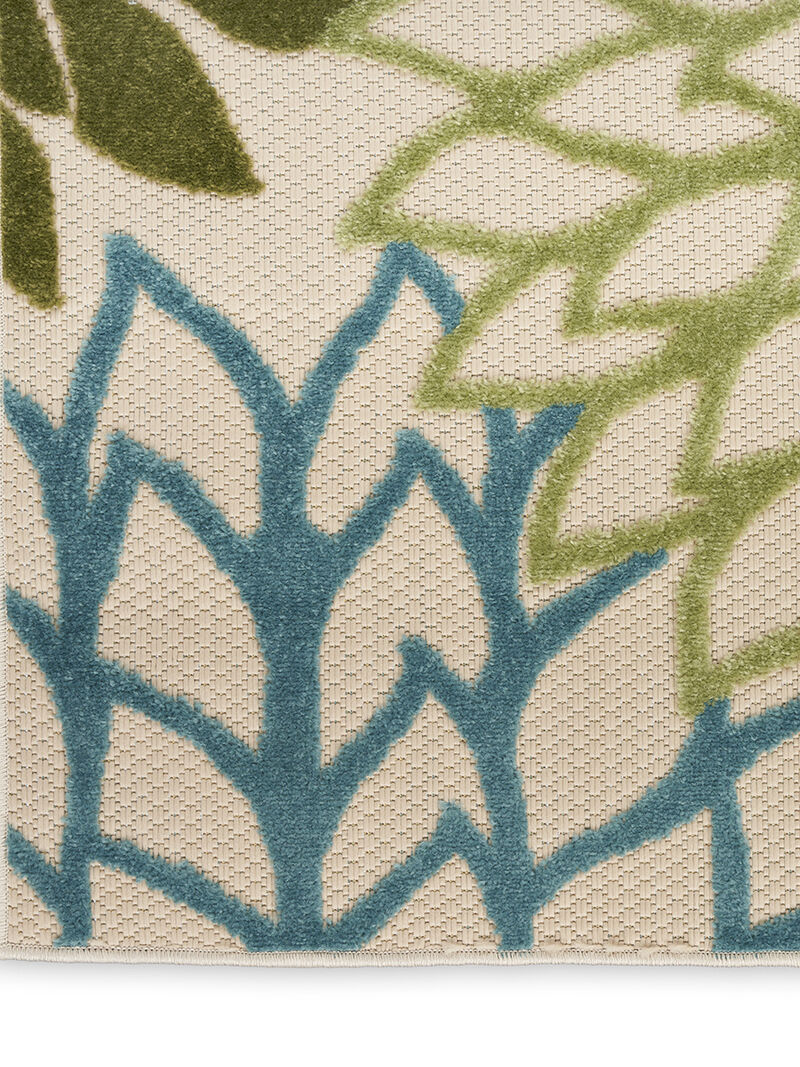 Aloha ALH05 Green/Multicolor 6' x 9' Rug