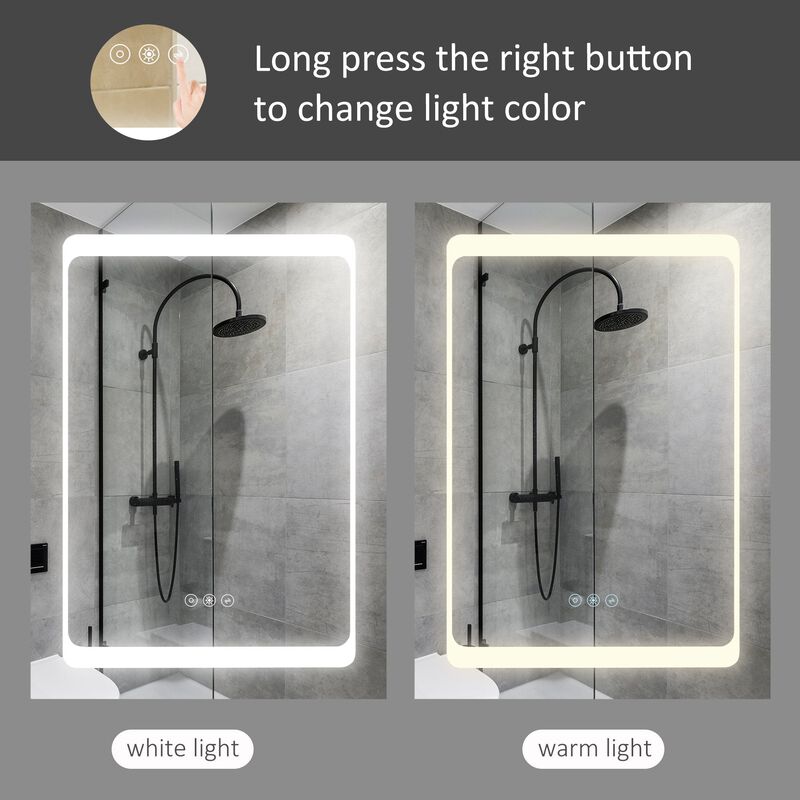 LED Bathroom Cabinet: Dimmable Wall-Mounted Medicine Cabinet
