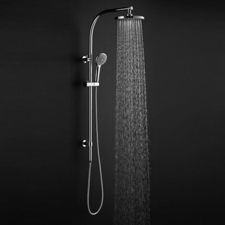 Rainfall Shower Panel Wall-Mounted Combo Set System with Hand Shower for Ultimate Bathroom Comfort
