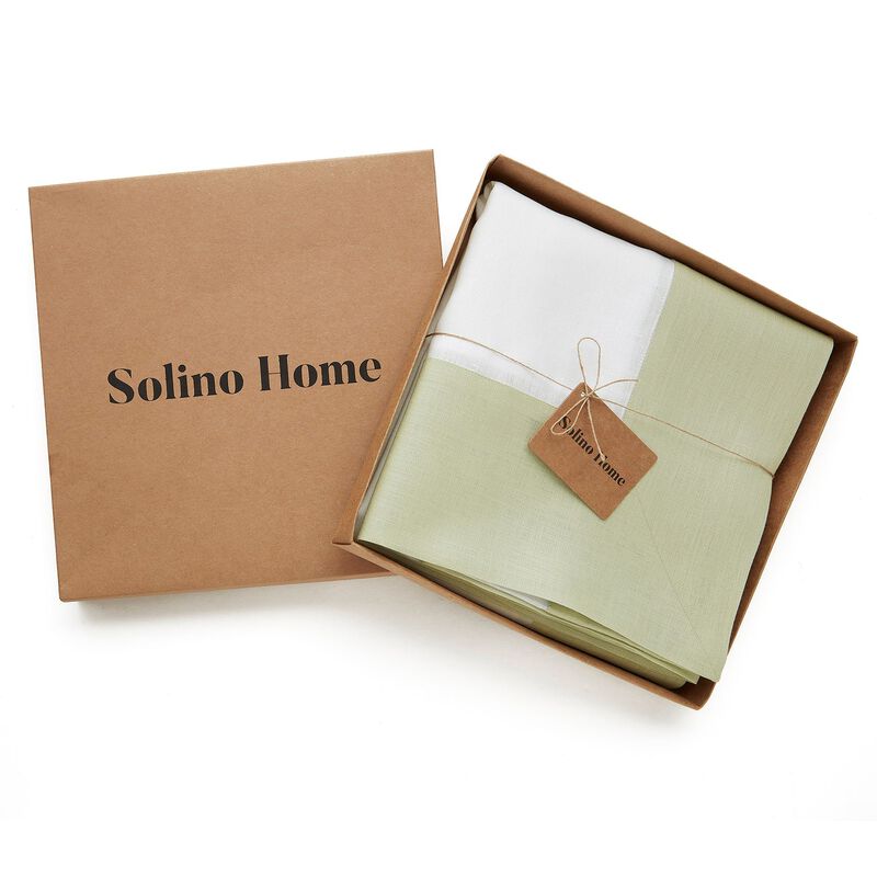 Solino Home 100% Pure Linen Tablecloth 60 x 90 Inch | Contempo