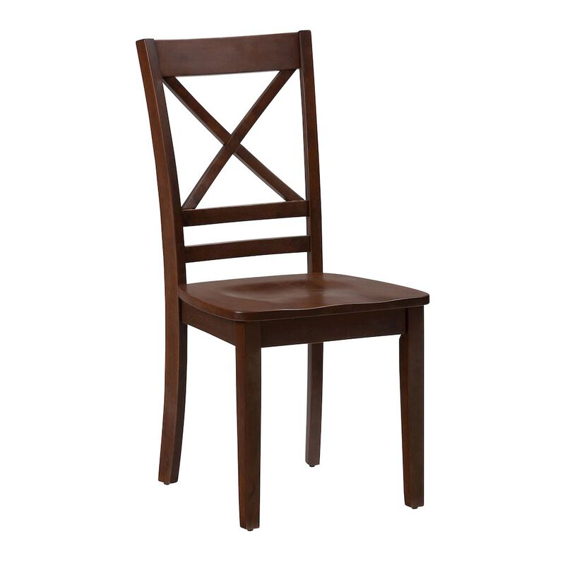 Jofran Simplicity Solid Wood Classic Cross-Back Dining Chair (Set of 2)