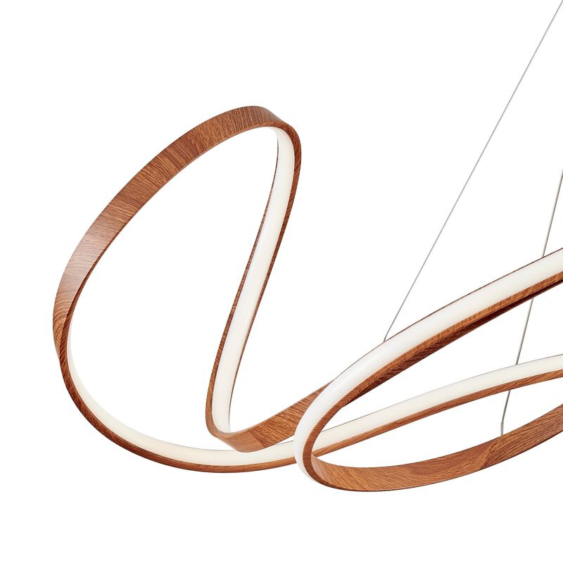 Moscow Chandelier Wood Metal Integrated LED Dimmable