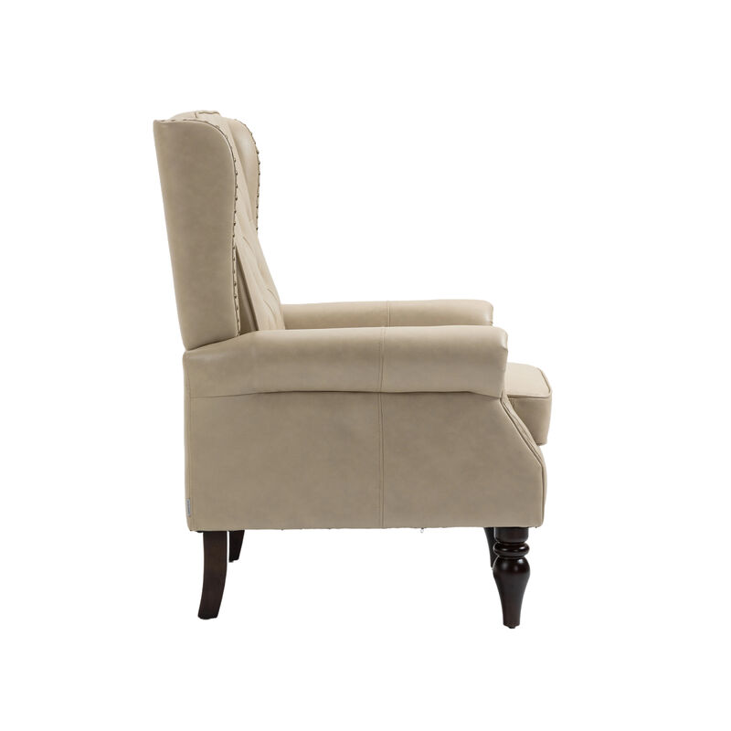 Wood Frame Armchair, Modern Accent Chair Lounge Chair For Living Room