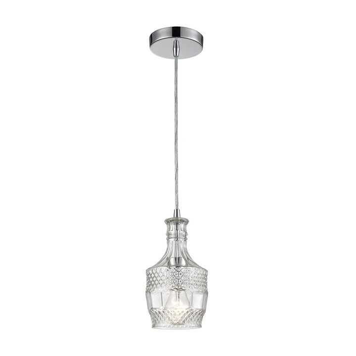 10" Clear Round 1-Light Twickenham Mini Pendant