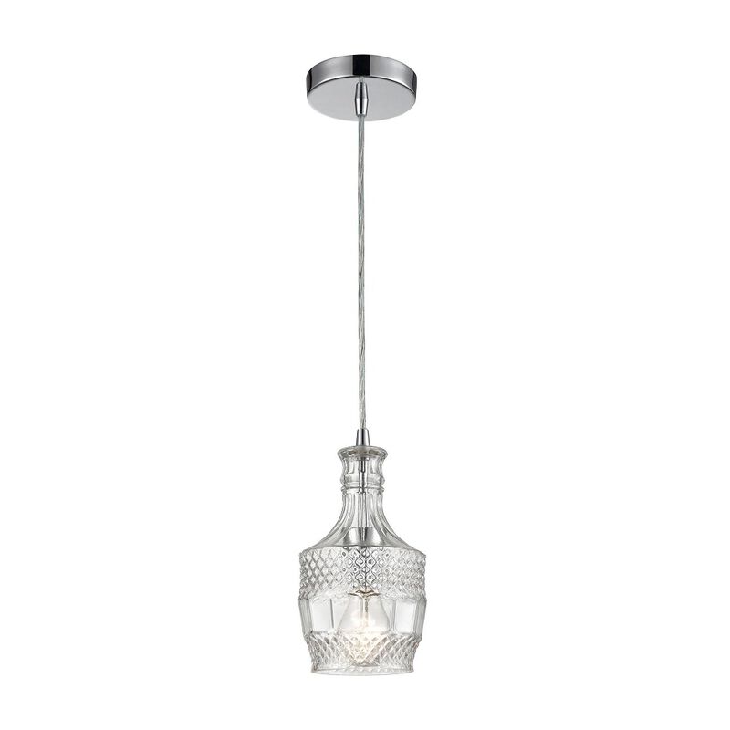 10" Clear Round 1-Light Twickenham Mini Pendant