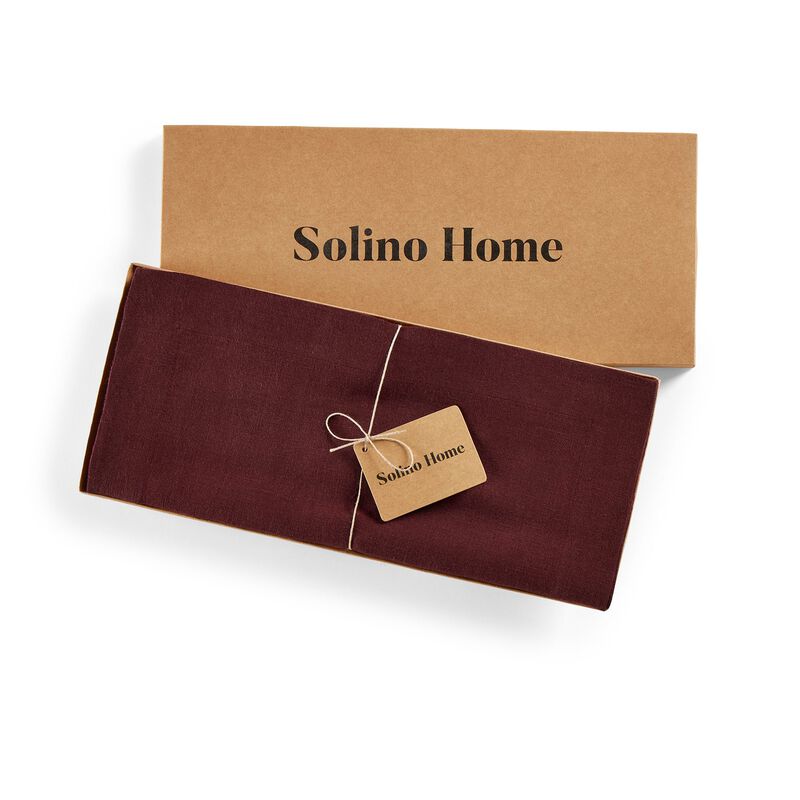 Solino Home 100% Pure Linen Table Runner | Sonoma