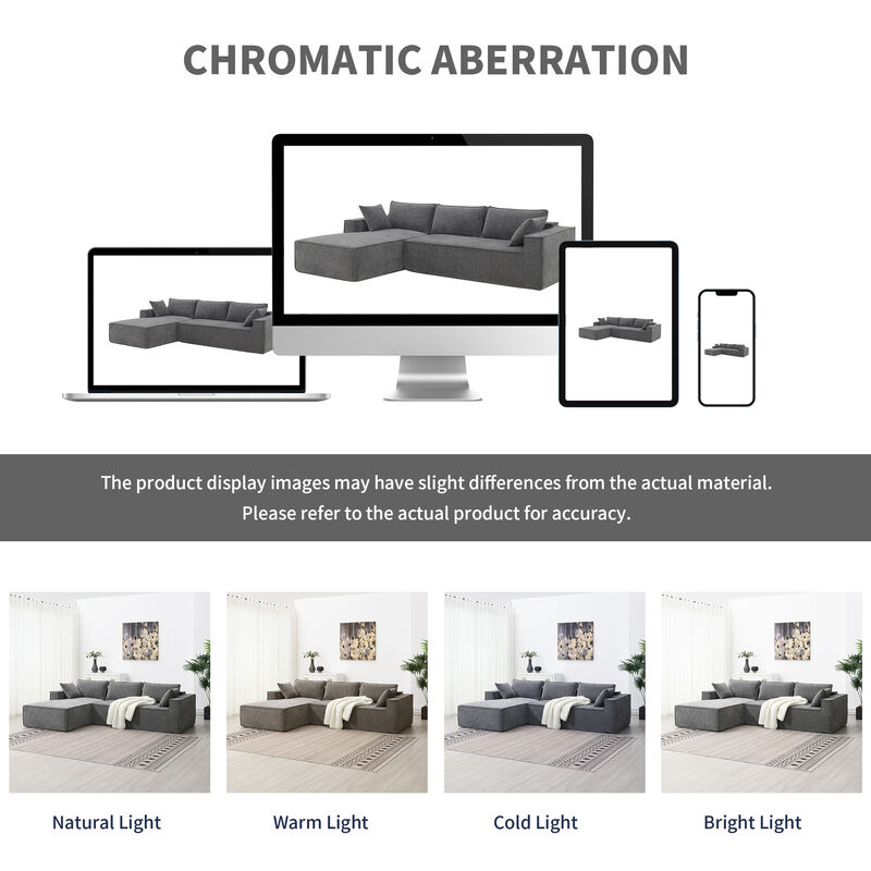 Minimalist Style Modular Sectional Sofa