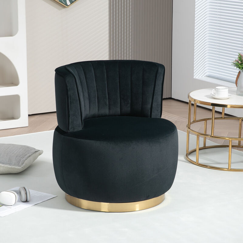 Merax 360 Degree Swivel Barrel Accent Chair