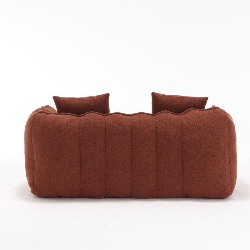 Merax Chenille Lazy Bean Bag Loveseat for Living Room