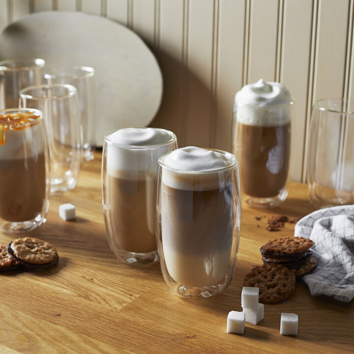ZWILLING Sorrento 8-pc Double-Wall Glass Latte Cup Set