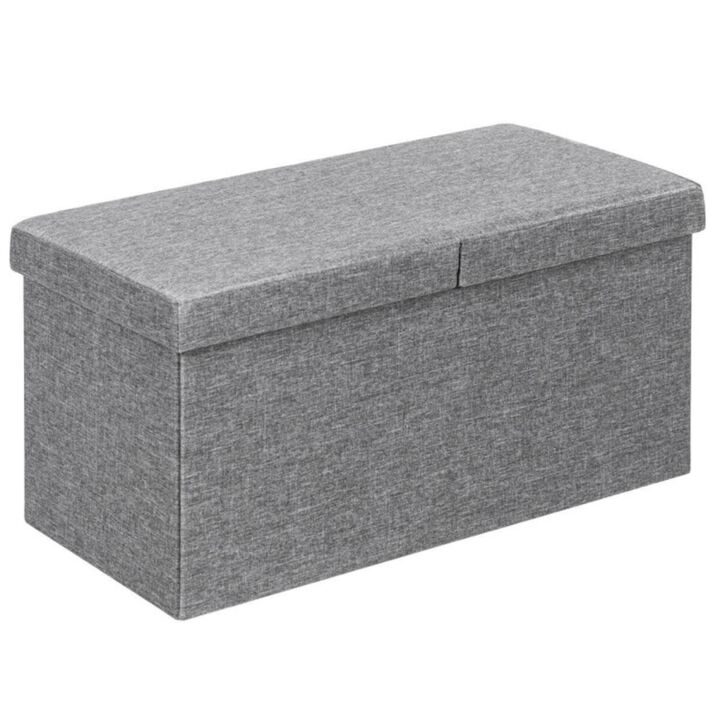 Hivvago 30 Inch Folding Storage Ottoman with Lift Top