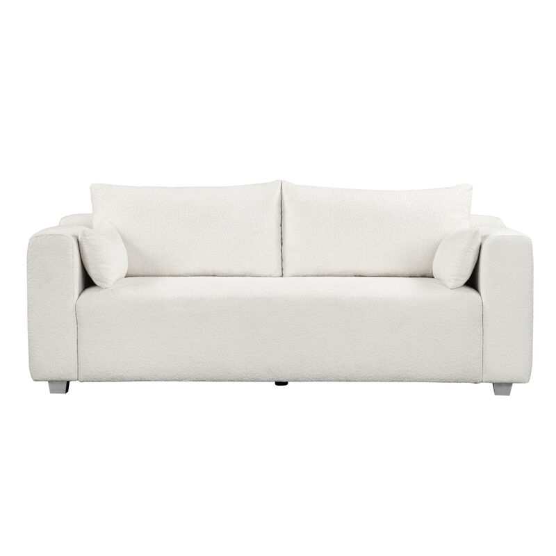 Merax Modern One-Piece Loop Yarn Fabric Sofa Loveseats