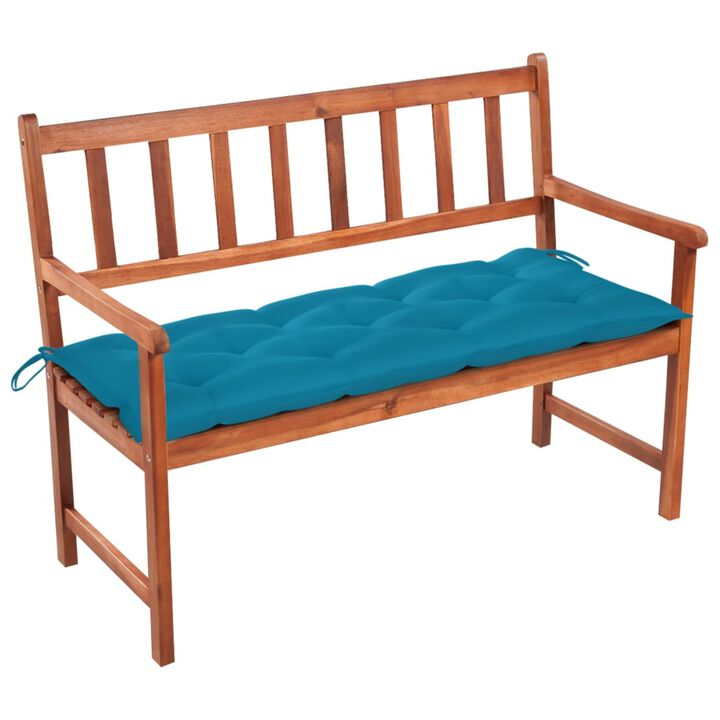 vidaXL Garden Bench with Cushion 47.2'' Solid Acacia Wood