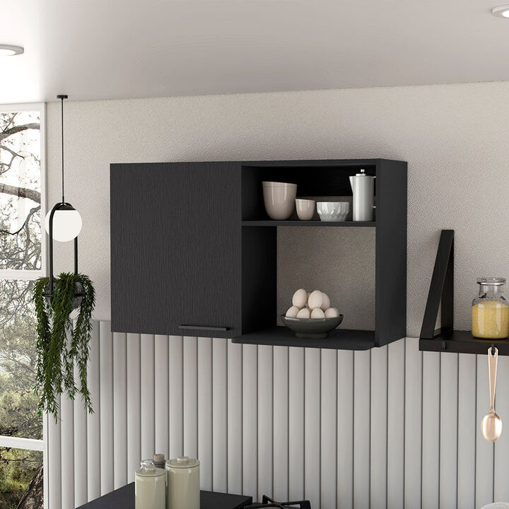 Wall Cabinet Burwood Kitchen, Kitchen, Black