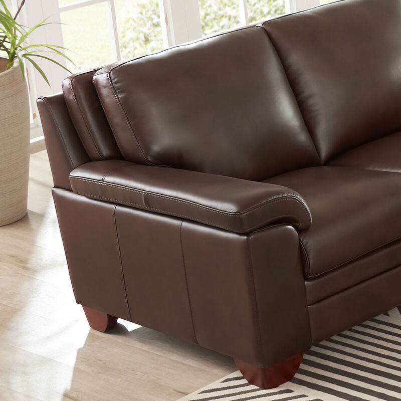 Magnum Top Grain Leather Loveseat